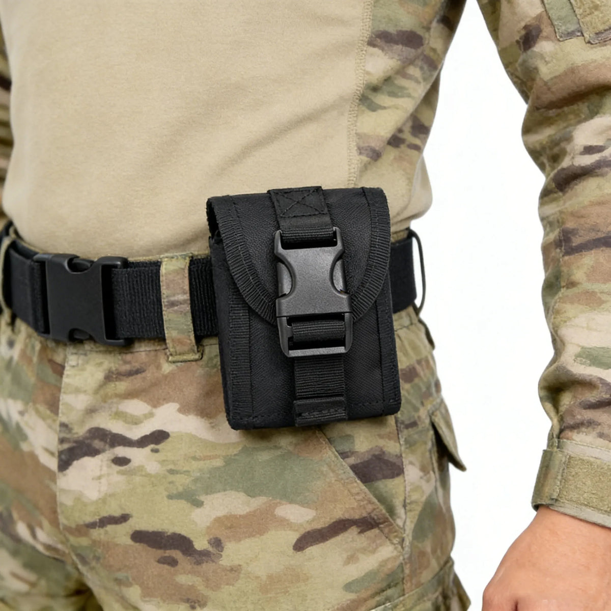 MOLLE EDC Cigarette Pouch Tactical Utility Pouch Belt Waist Bag for Daily Use and Outdoor Hiking Hunting Fishing