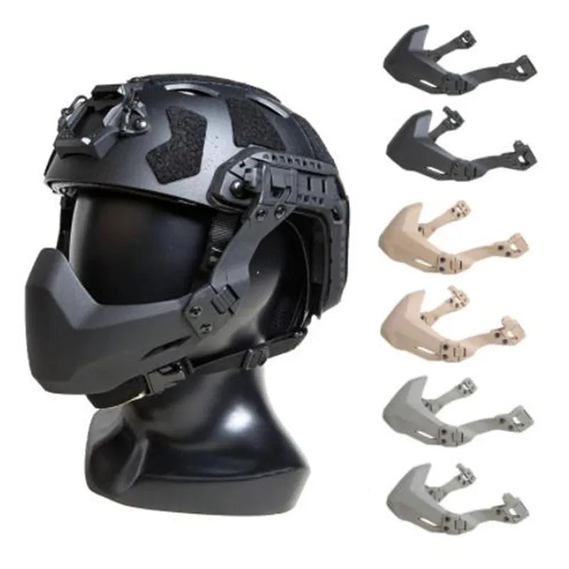FMA Folding Half Seal Mask Tactical Protective Mask for Tactical Helmet DE/BK/FG