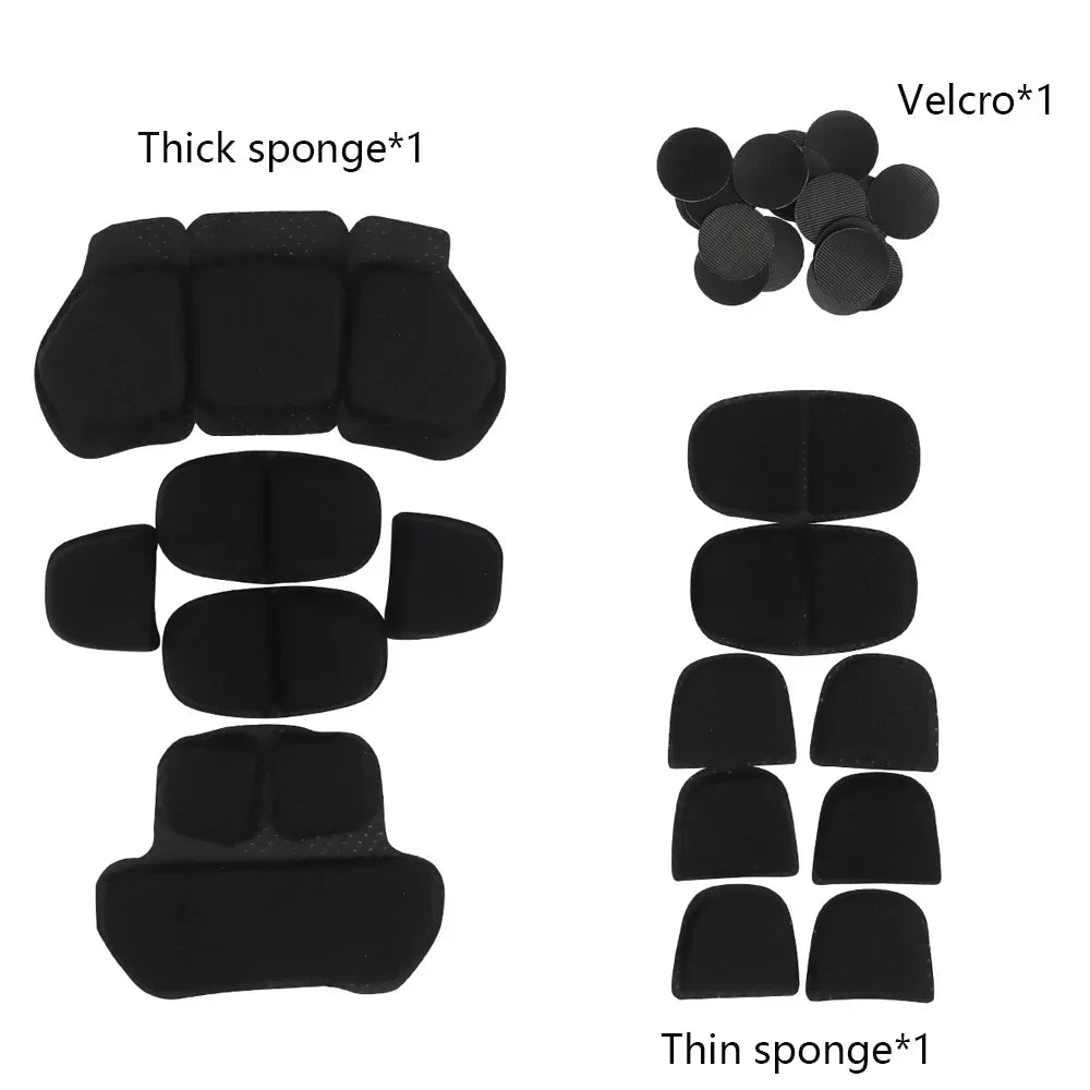 Tactical Helmet Inner Padding Kit Memory Foam Protective Pad FAST SF SUPER HIGH CUT HELMET LINING PADS