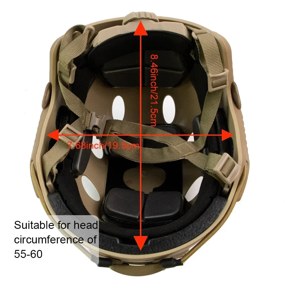 FAST Helmet Airsoft MH Helmet ABS New Thickened Outdoor PJ Air Gun Shooting CS Protective Equipment for adult