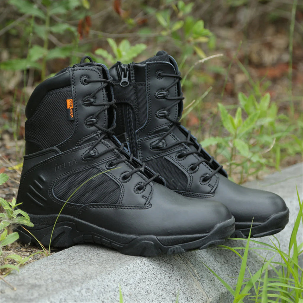 Delta Winter Men's Hunting Boots Tactical Desert Shoes Outdoor Mountaineering Breathable Wear-Resistant Hiking Shoes