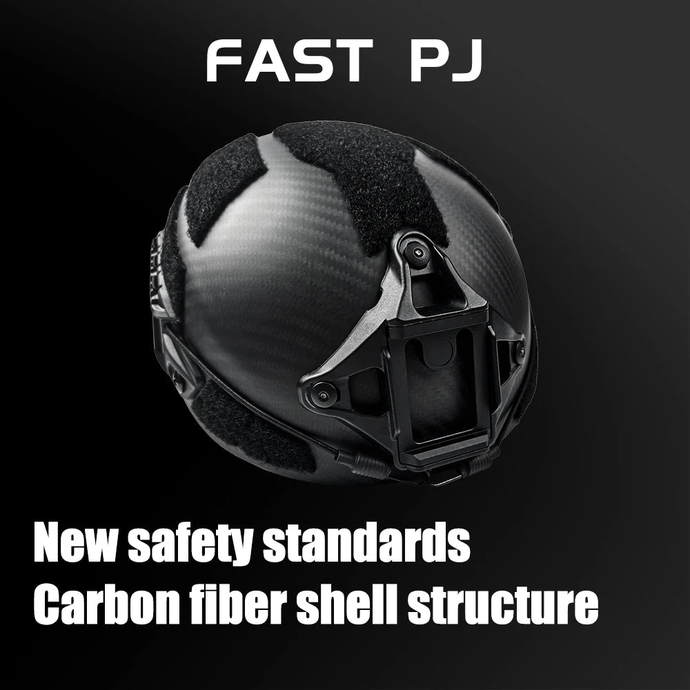 Caiman Carbon Fiber Tactical Helmet - Lightweight, Breathable, Impact Resistant for Training, Rescue, Climbing & Cycling