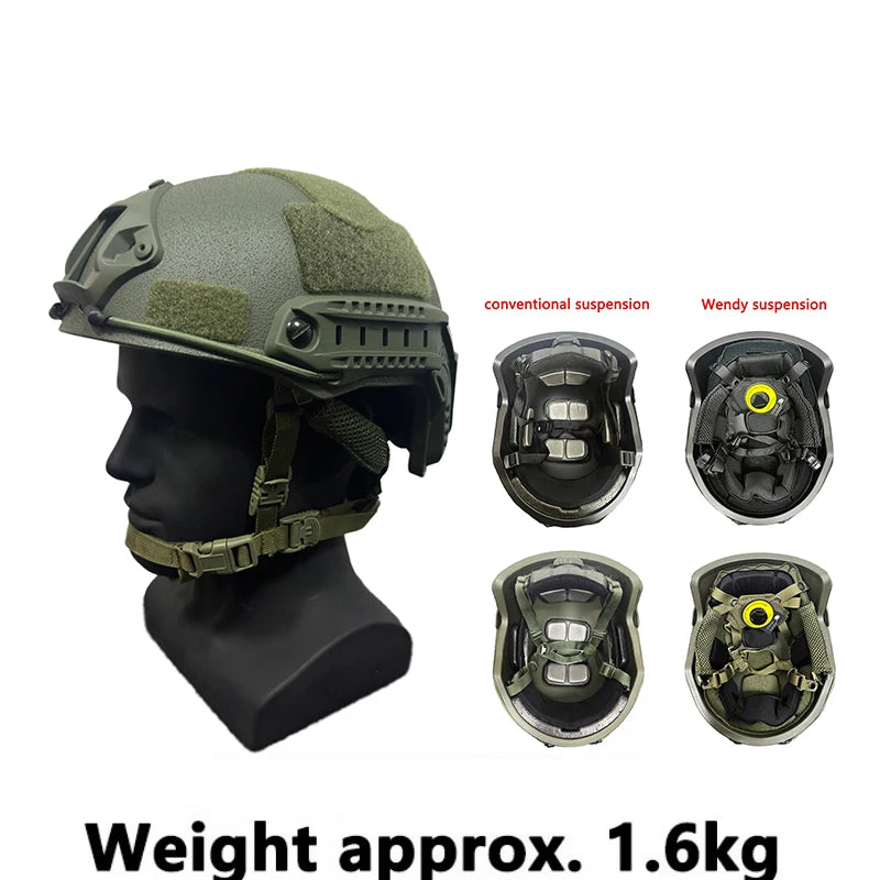 FAST Tactical Helmet Kevlar High-Quality Fast Tactical Helmet FAST Wendy Suspended Floating Pad Tactical Helmet Outdoor Hunting