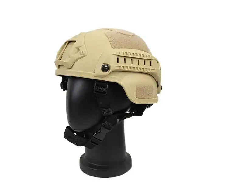 Kids MICH 2000 Tactical Helmet, Youth Airsoft CS Game Helmet with Rails for Military Training & Summer Camp