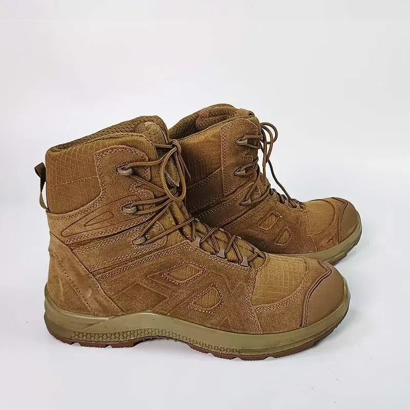 Men Tactical Combat Boots High top Outdoor Hiking Mountaineering Trekking Shoes Training Ankle Boots Male Sneakers 46