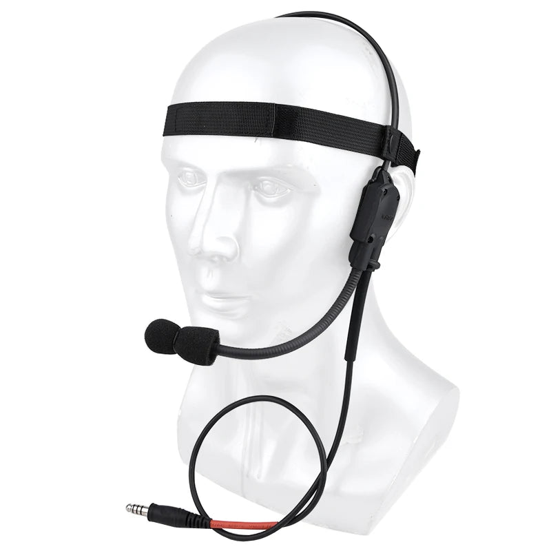 WADSN Tactical MH180 MH180-V Bone Conduction Headset Speaker Atlantic signal Earphone Airsoft Headphone 7.0 PLUG kenwood U94 PTT
