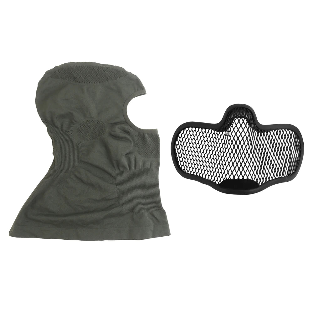Tactical Venom Balaclava V1 Breathable Elastic Full Face Mask with Steel Mesh Protection for Airsoft Paintball Fast Helmet Gear