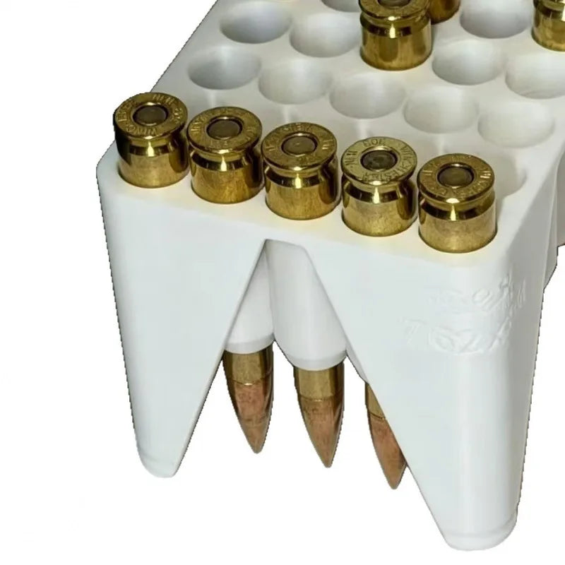 Mini Ammo Storage Box Empty Bullet Case 1Pc Compact Desktop Organizer Collectible Gift For 9mm .22WMR Shooting Enthusiasts
