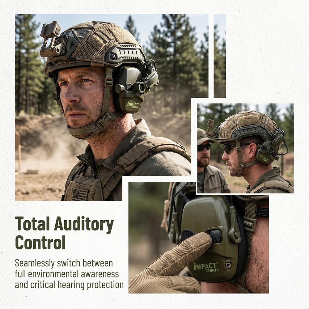 New Generation HL Helmet VersionTactical Electronic Shooting Earmuff Anti-noise Headphone NRR23dB