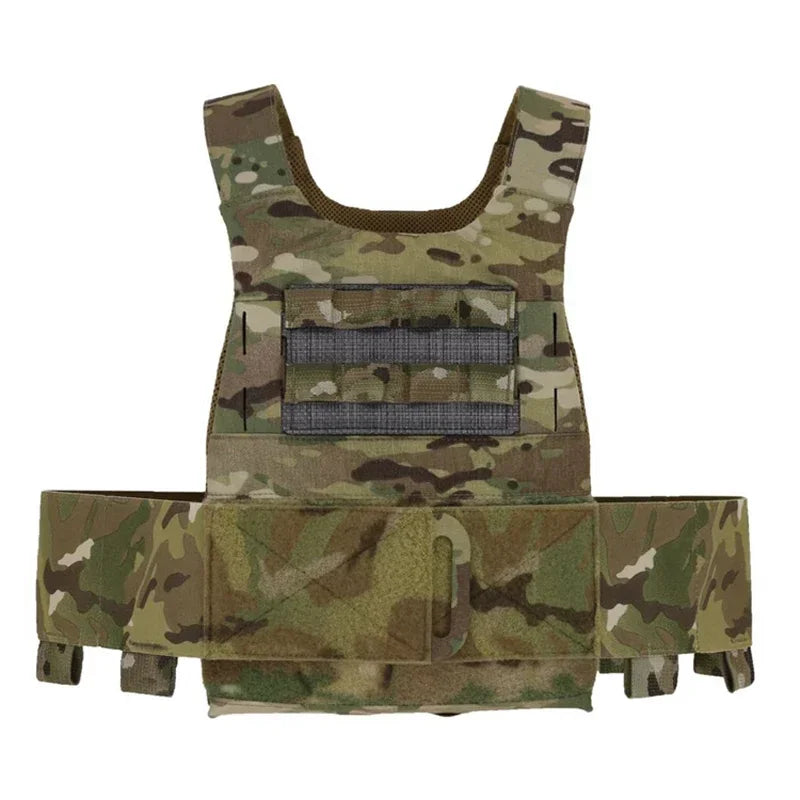 Airsoft FCSK Vest Molle Admin Panel Tactical Vest Expansion Platform Carbon Fiber Chest Panel Plate Carrier Gear