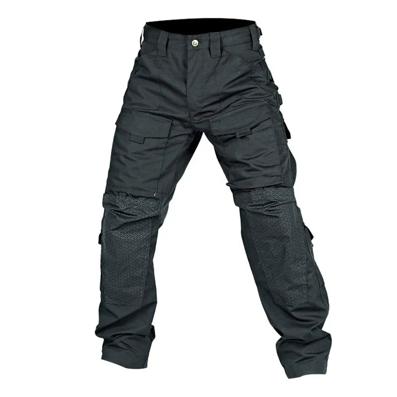 Men Tactical Cargo Pants Hunting Hiking Trousers Men's Wear-Resistant Hiking Work Trousers Multi-Pocket Outdoor Pants