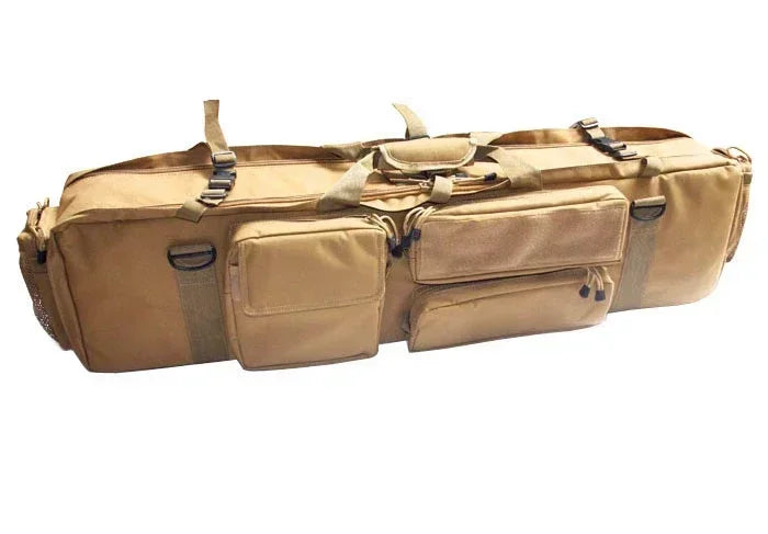 Tactical M249 Gun Bag Fishing Hunting Hiking Outdoors Rifle Backpack Outdoor Gun Carrying Protection Case With Adventure  Strap