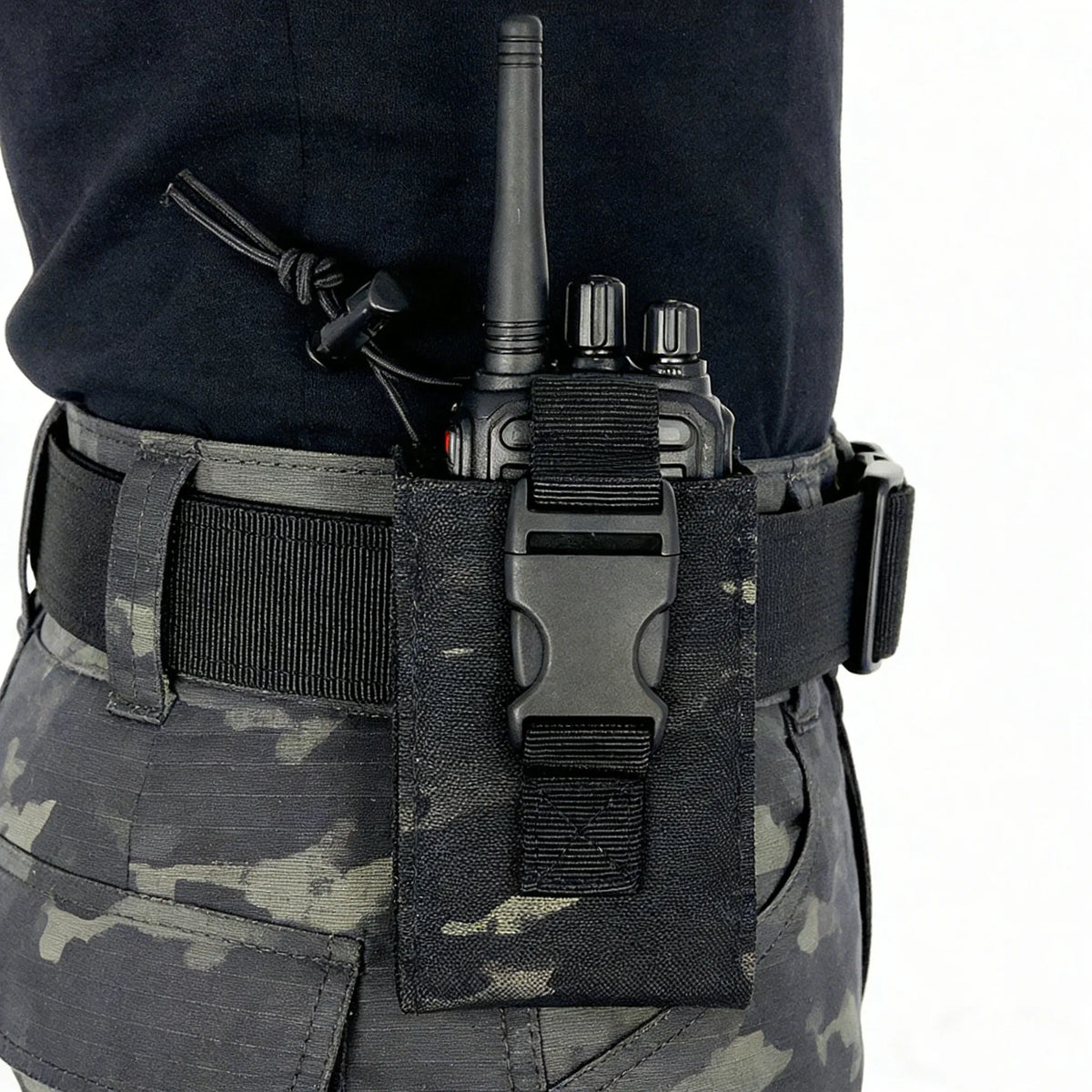 New Tactical Radio Pouch Hunting Walkie Talkie Holder Interphone Hanging Bag Molle Nylon Magazine Pocket Hiking Accessories
