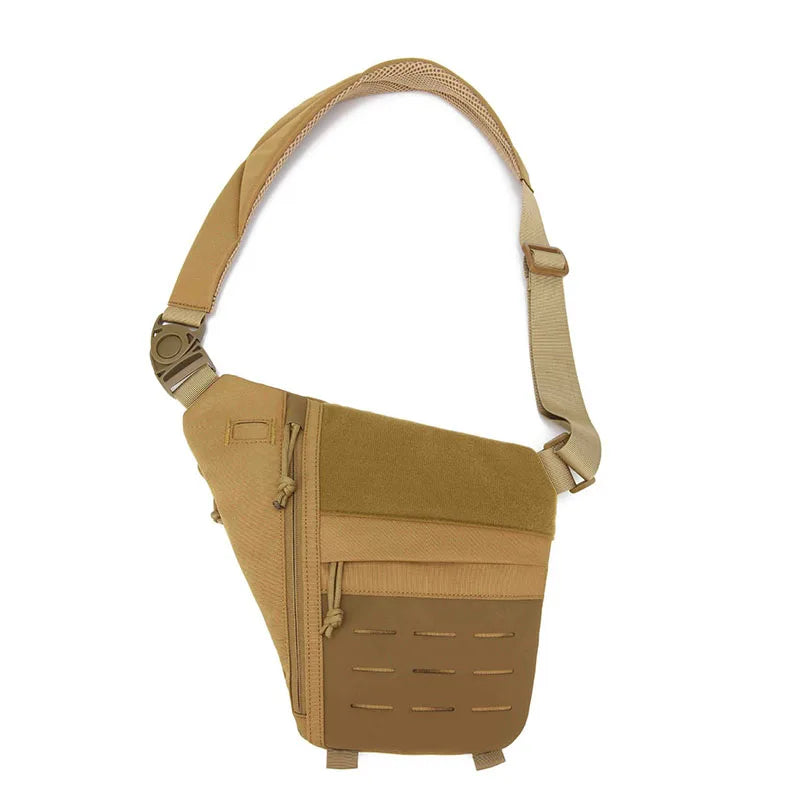 Outdoor Crossbody Sling Bag Anti Thief Conceal Carry Handgun Bag Underarm Pocket Men Hidden Molle Combat Chest Shoulder Bags