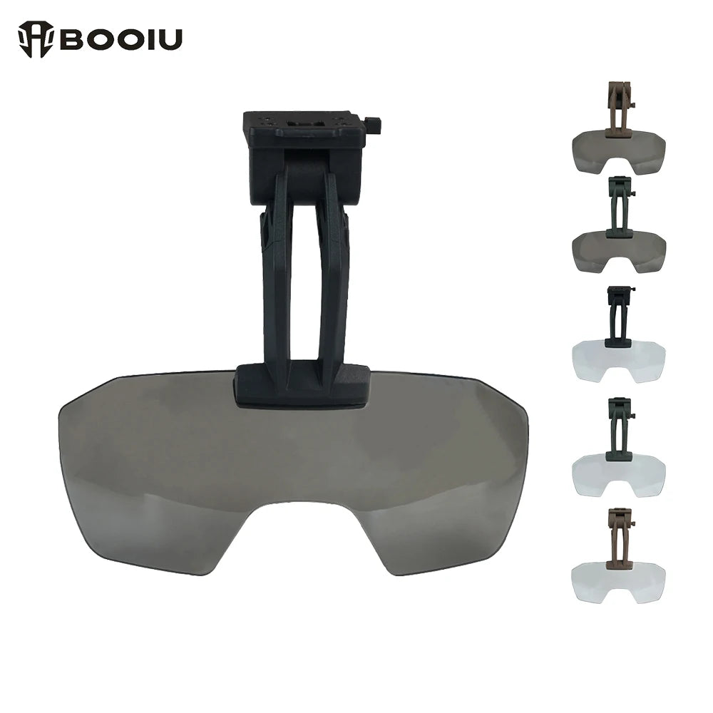 BOOIU Tactical Helmet OP Goggles Airsoft Paintball FAST Helmet Masks Windproof Anti-Fog CS Protection Half Mask Flip Goggles