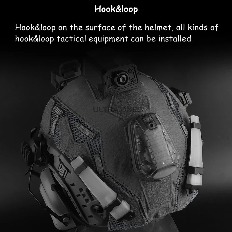 Airsoft FAST SF HIGH CUT Helmet Cover Lightweight Outdoors Tactical Helmet Cloth Hunitng CS Camouflage Elastic Helmet Cover