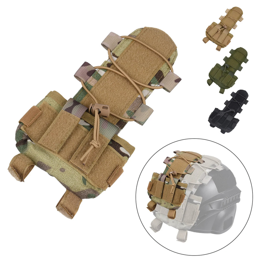 FAST Helmet MK2 Battery Pouch Battery Pack M-LOK Helmet Counterweight Pack Tactical Helmet  Accessories Cordura fabric US Velcro