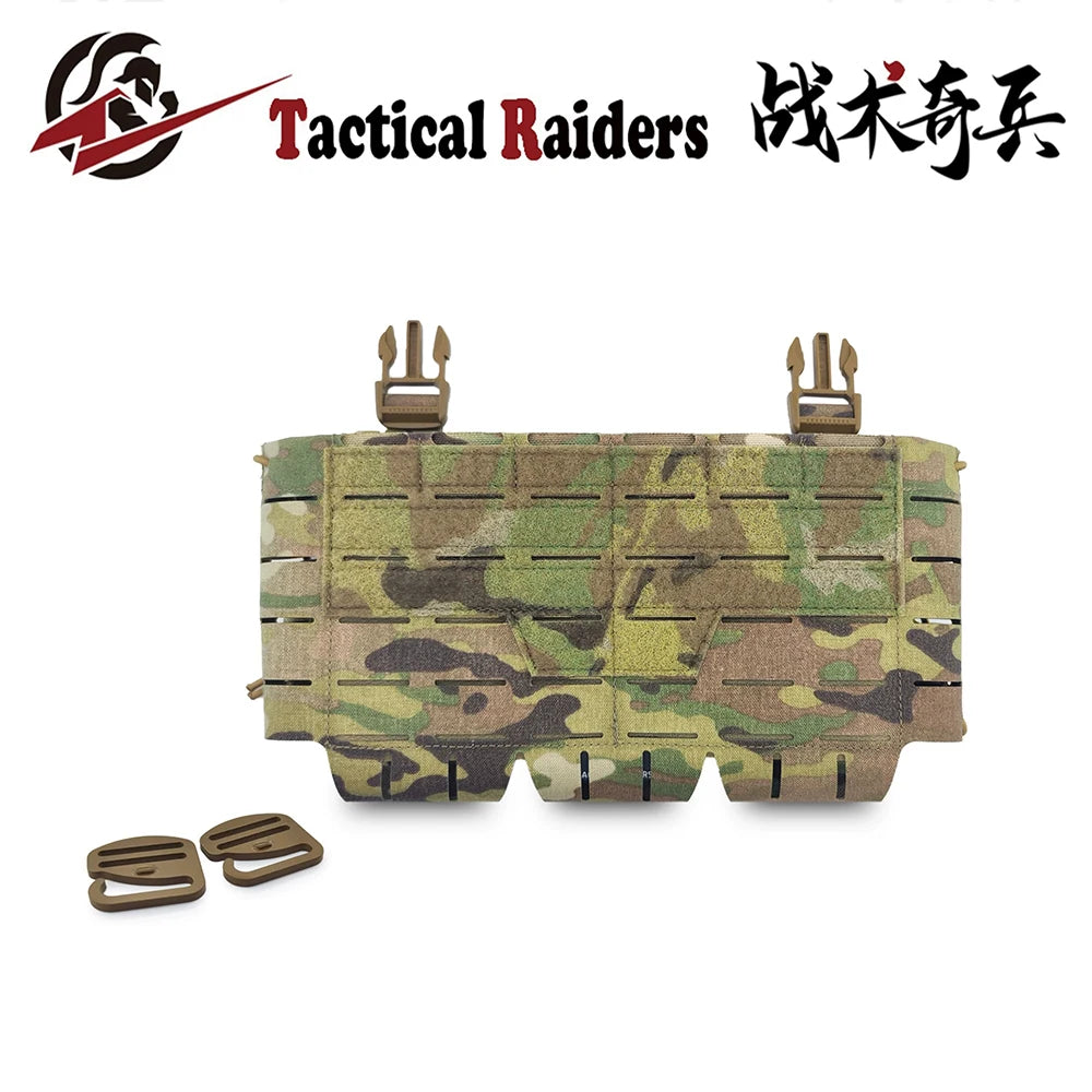New Tactical Chest Hanging Main Body Front Panel Bag for ARC Placard V4 Vest Triple 5.56 Magazine Storage Pouch