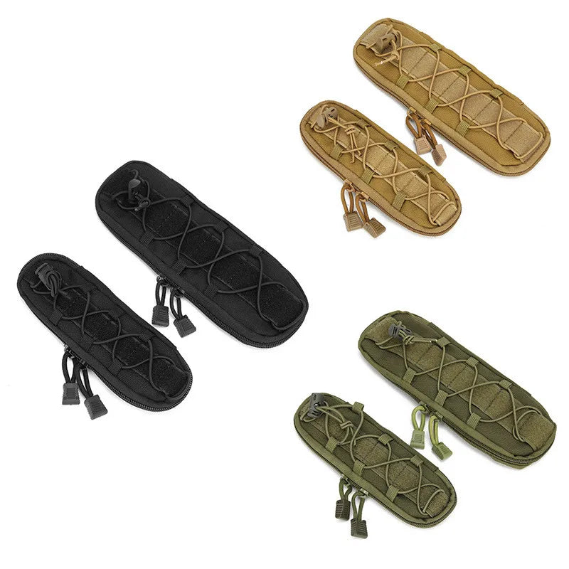 Nylon EDC Knife Sheath Molle System Pouch Folding Knife Holder For Belt Outdoor Daily Carry