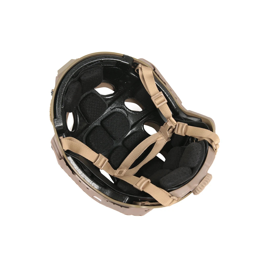 FMA Tactical FAST SF Helmet Lightweight Military Training Helmet with MBS Night Vision Mount + ARC Rail Impact-Resistant  Gear