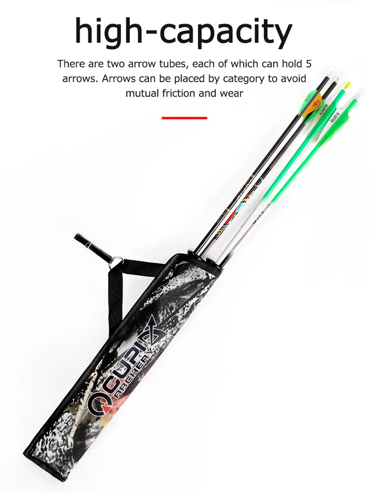 Portable Arrow Bag Back Separator Bow And Outdoor Hunt Quiver Archery Holder Arrow Bow Waist Bag Target Archery Accessories