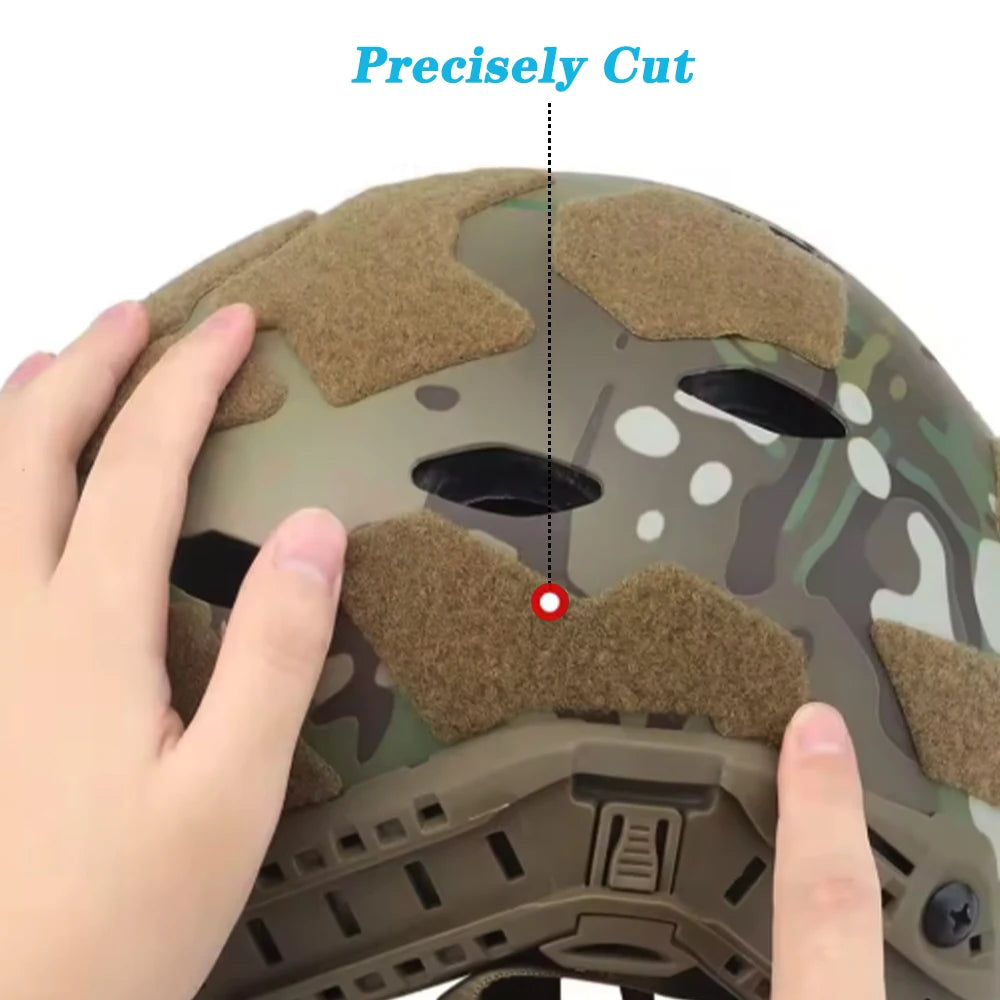 Super High Cut Tactical FAST Helmet 11Pcs Enhanced Magic Sticker Universal Tape Helmet Padding Stickers for Football Helmet