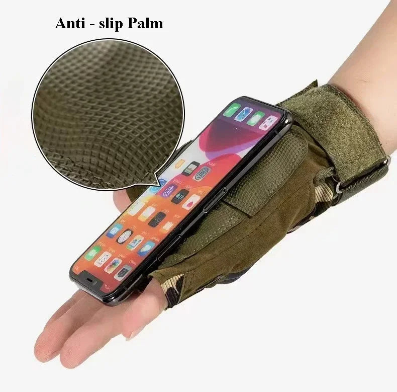 Half-finger Tactical Gloves Men's Outdoor Cycling Sports Anti-slip Wear Mountaineering Fitness Training wargame