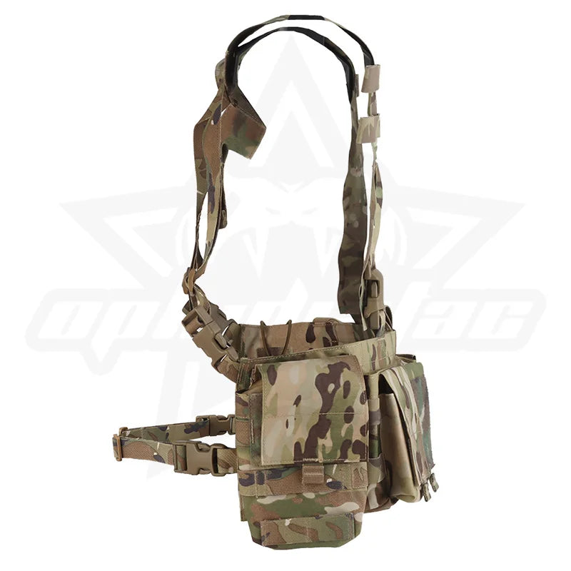 OPHIDIAN UW Chest Gear Radio Magazine Pouch Hunting Vest Patrol Pack with 8 Piece Interior Functional Expanded Storage