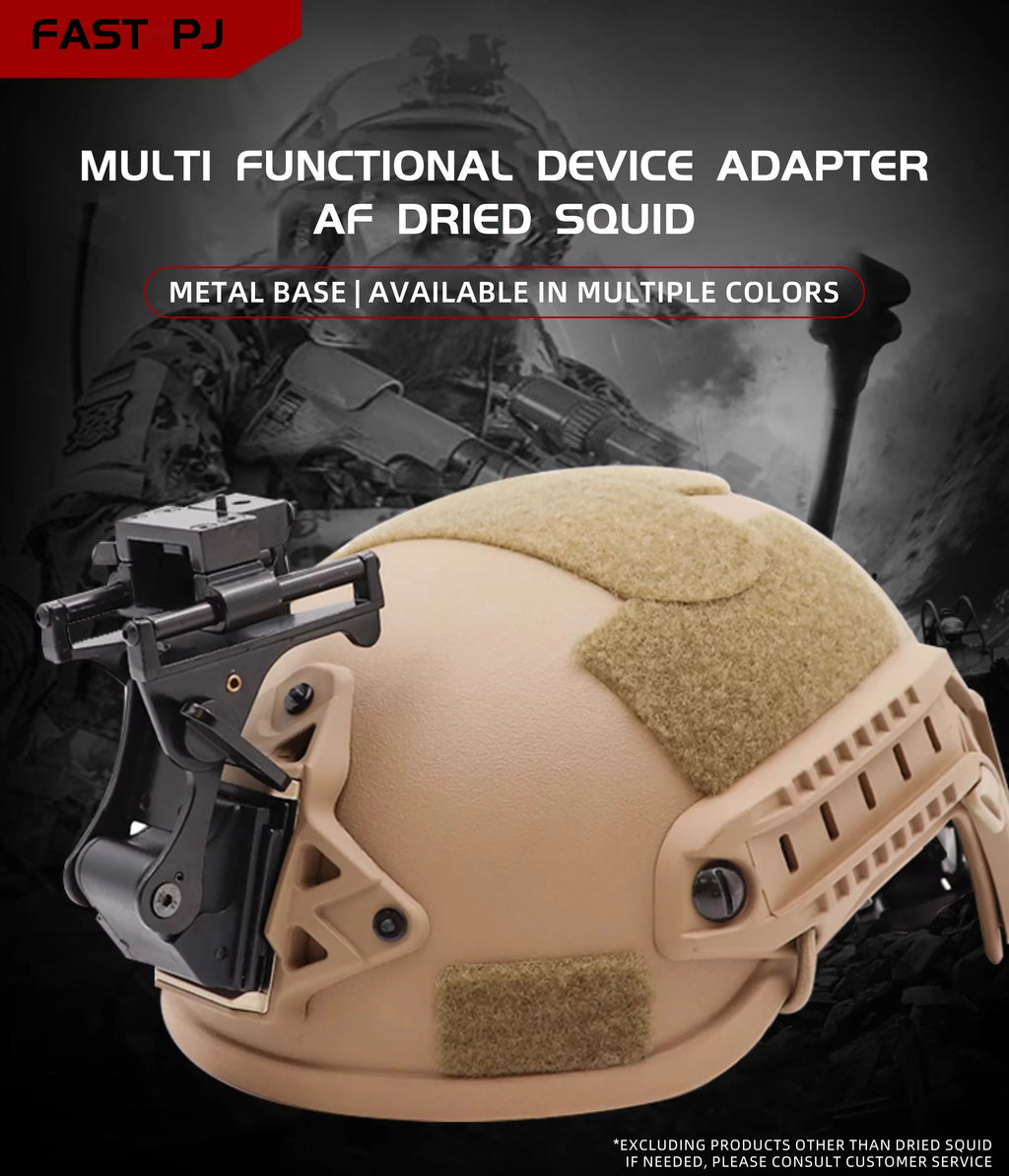 Wendy Gen 1 Alloy NVG Mount & Cuttlefish Rail - Universal Fit for All Tactical Helmets | Military-Style Civilian Accessory