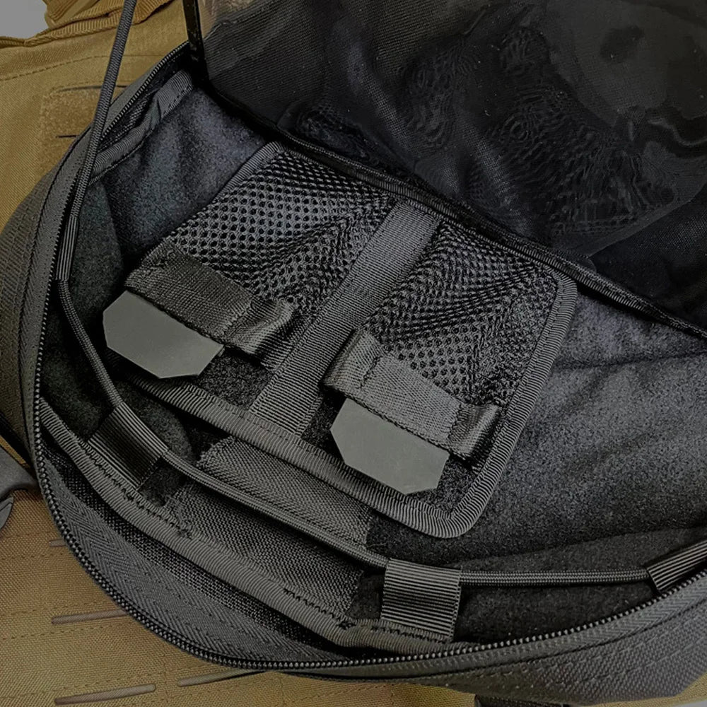 Tactical Hook Fasteners Pouch EDC Accessory Storage Mesh Bag Backpack Insert Pouch Modular Panel Organizer Admin Pouch