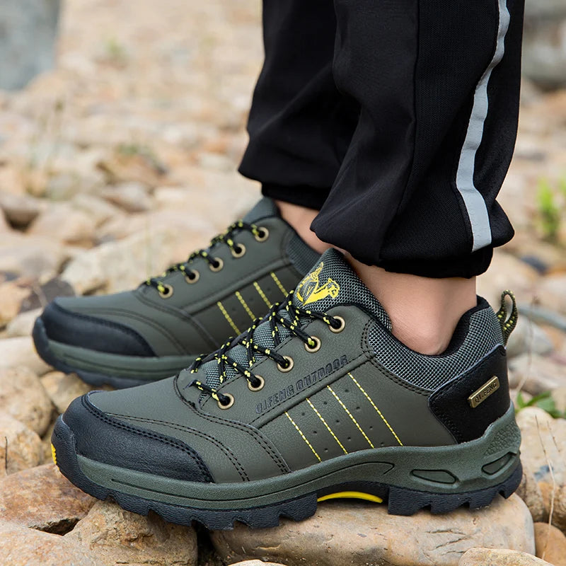 Outdoor Army Fans Comabt Training Boots Climbing Hiking Camping Desert Leather Nylon Wearproof Waterproof Tactical Sport