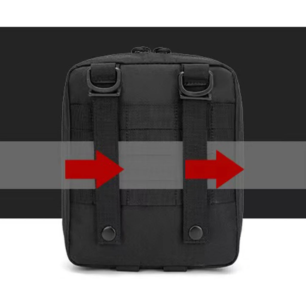 MOLLE Pouch, Tactical Admin Pouch Belt EDC Tool Organizer Zippered Utility Waist Pack