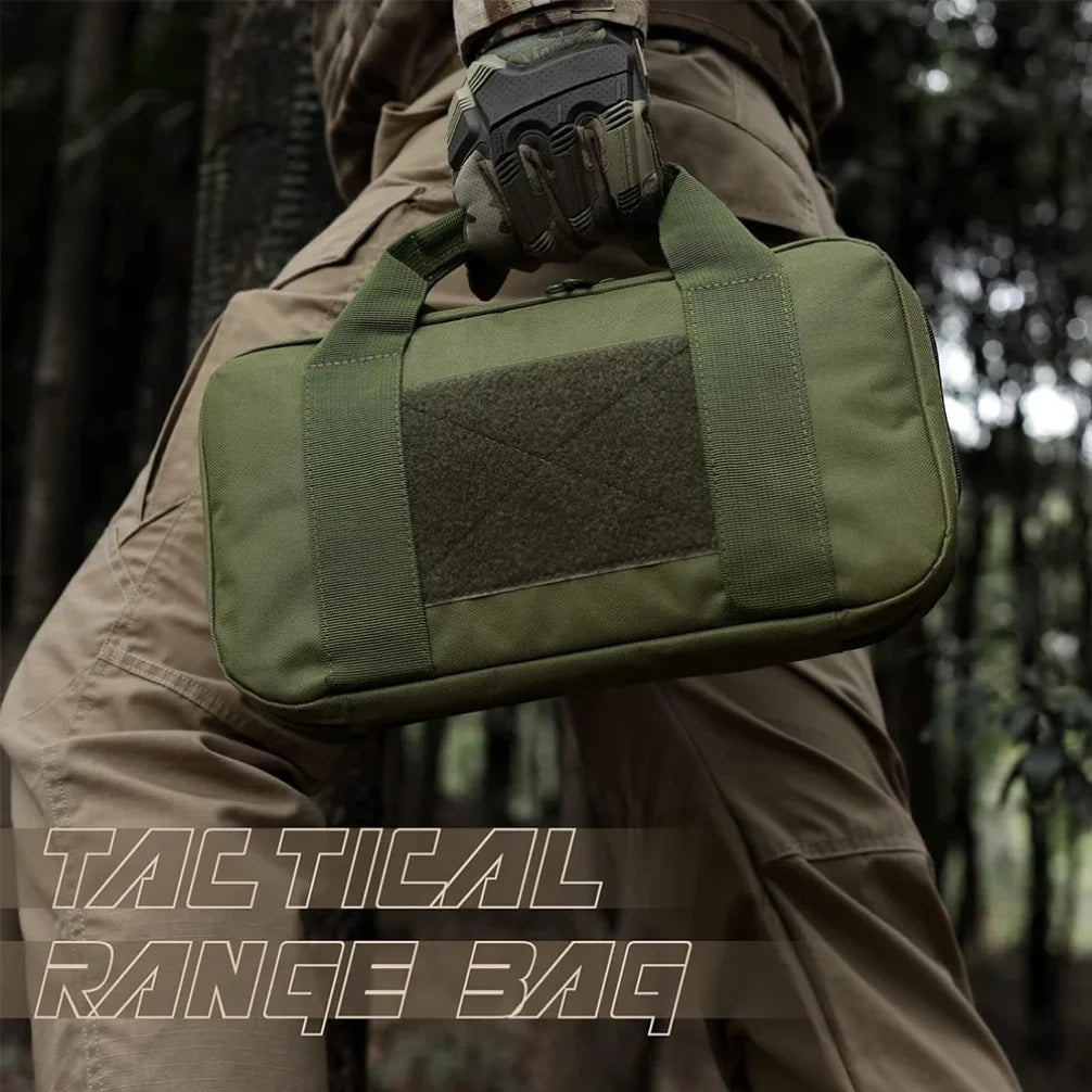 Pistol Bag Concealed Carry Case Soft Padded Handgun Pouch with Magazine Storage Slot Pistol Wallet Hunting Accessories