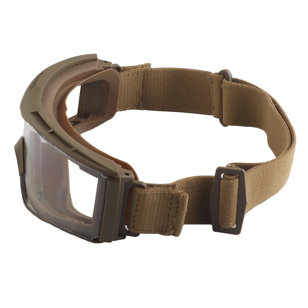Tactical Goggle Set Headgear Mode for Helmets, Tactical Games, Outdoor Hunting Shooting Windproof, Strong Light, Sun-Proof Goggl