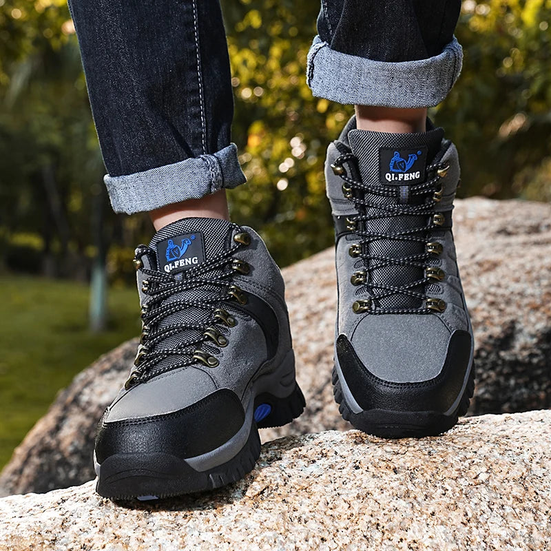 Men's Military Tactical Boots Army Boots Men Side Zipper Military Boots Men Anti-Slip Ankle Boots Work Safety Shoes Hiking Shoes