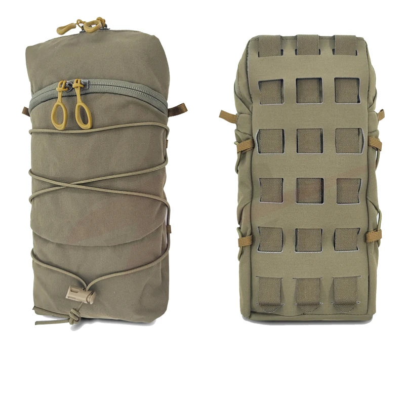 Multicam GP Pouch Tactical Molle Vertical 12X5 Storage Bag Airsoft Hunting Vest Plate Carrier Back Panel Pouch Equipment