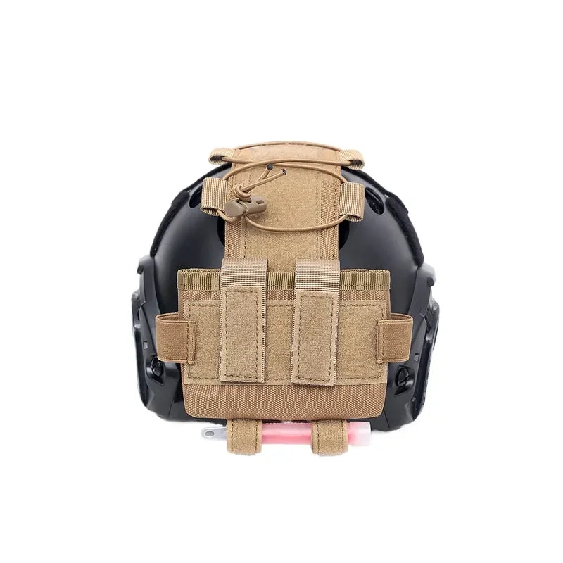 Tactical Helmet Accessory Bag for Balance and Battery Storage Compatible with FAST MK2 Night Vision Gear Black