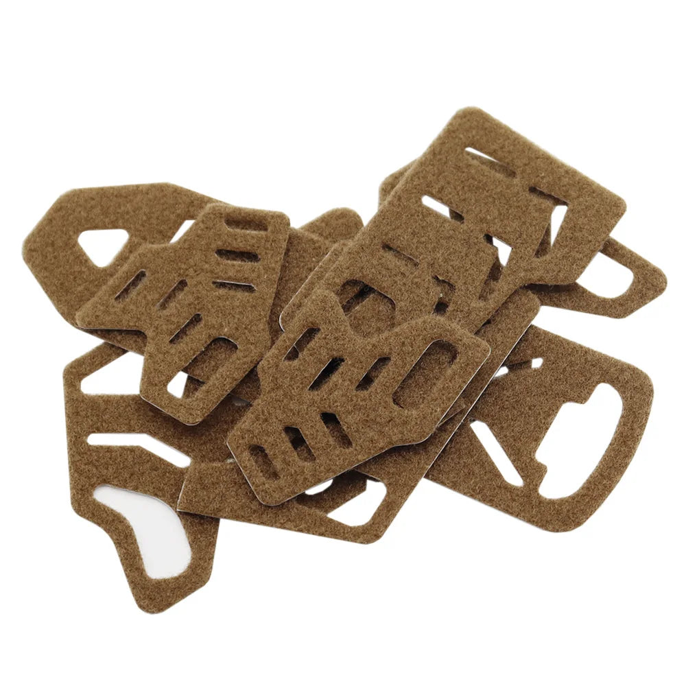 VULPO 6Pcs/Set Tactical WENDY Helmet Magic Sticker Helmet Patches Hook Loop Fastener Sticky Helmet Accessories