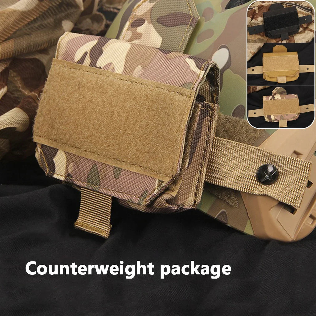Tactical Helmet Battery Pouch Fast Helmet Balance Bag Hunting Helmet Hunting Accessories