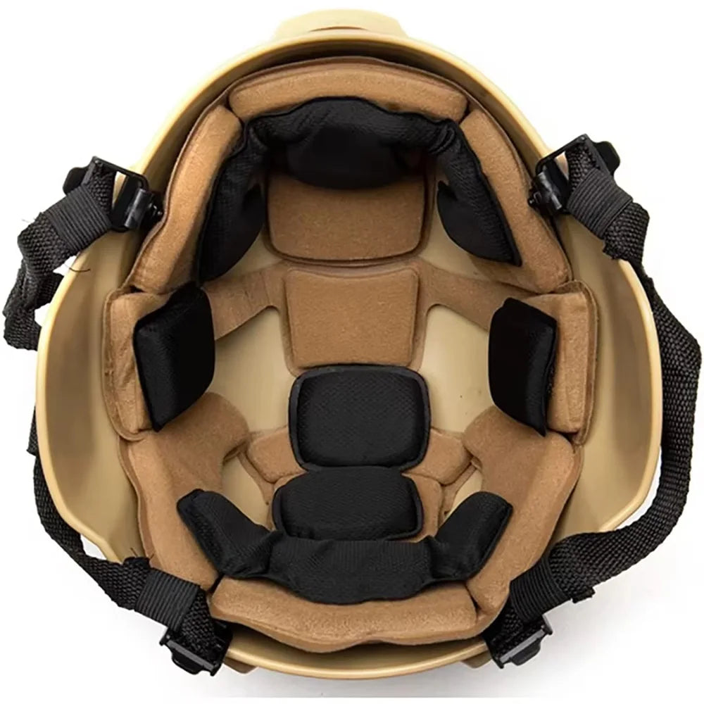 BOOIU Tactical Helmet Protective Pads Memory Foam Pad Buffer Head Pad for Airsoft CS Wendy Fast MICH Helmet Accessories
