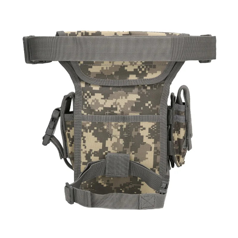 600D Nylon Men's Tactical Drop Leg Bag Hunting Waist Belt Bag For Travel Motorcycle Cycling Pack Adjustable Thigh Strap