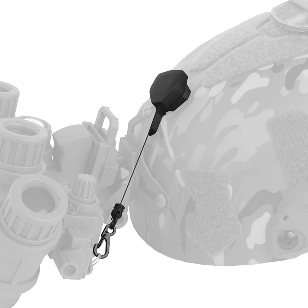 NVG Lanyard Helmet Lanyard 360 Degree Rotation Combat Helmet Strap Night Vision Device Anti-Lost Lanyard for Three Hole Bracket