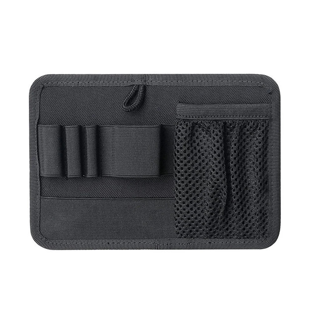 Tactical EDC Mesh Storage Pouch Hook Fasteners Modular Panel Organizer Adhesive Backboard Backpack Vest Expansion Accessory Bag