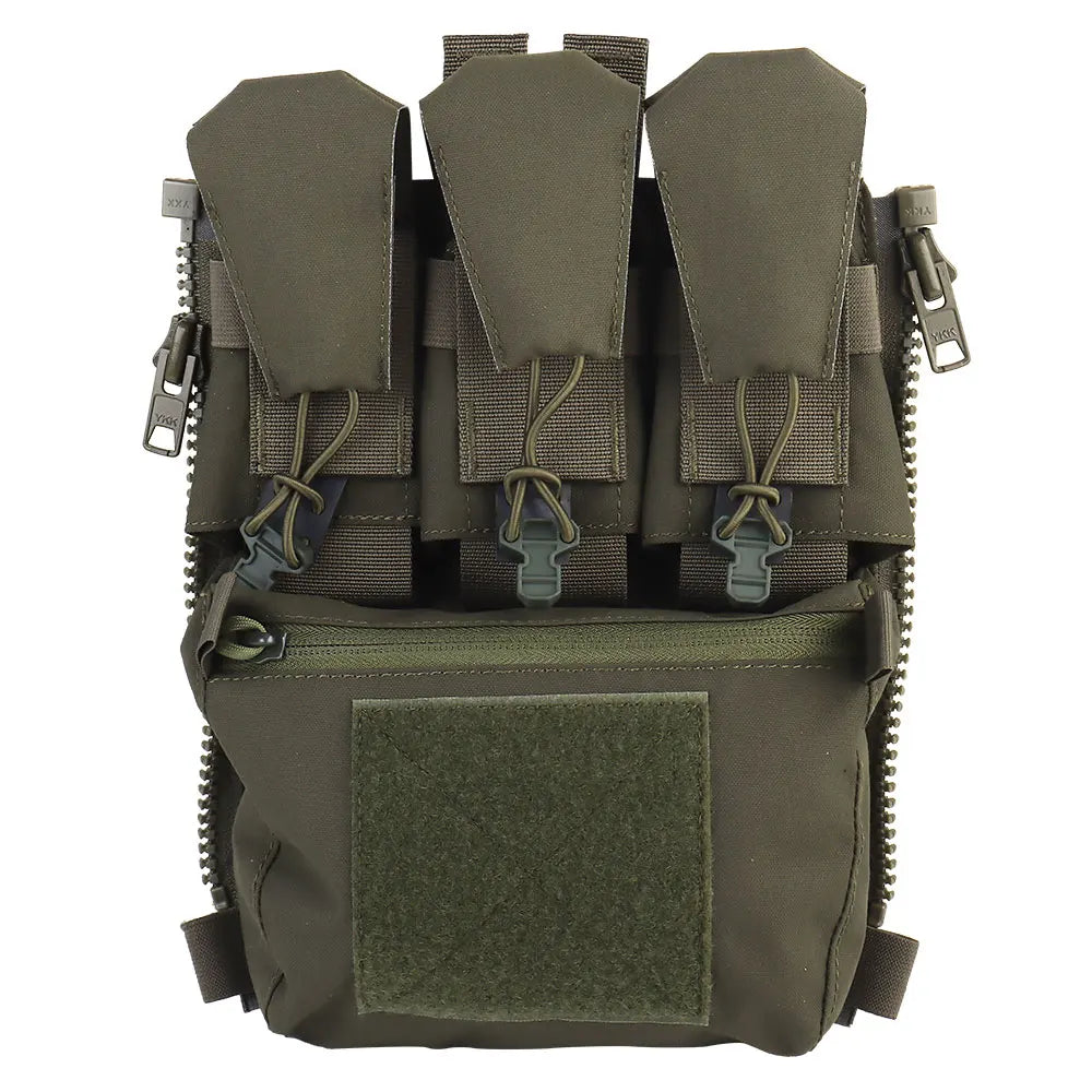V5 FCPC Back Panel Zipper on Backplate Airsoft Vest Expansion Bag Triple Pouch Plate Carrier Tactical Supplement Accessories