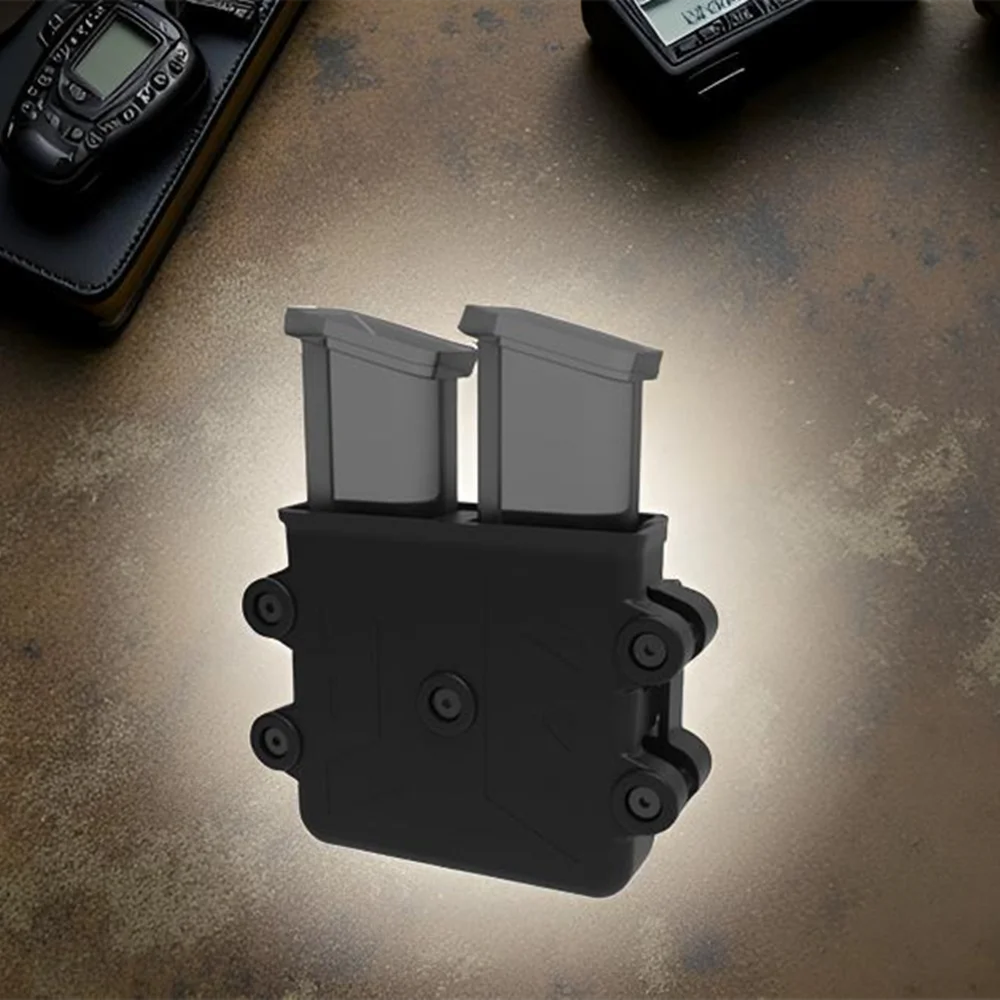 Universal Double Magazine Pouch for 9mm .380 ACP .357 10mm .40 .45 Double Stack Magazines Holster 14mm to 24mm