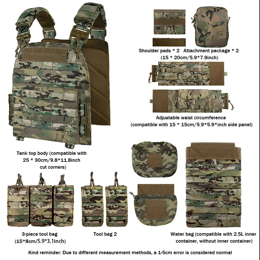 Quick-release training vest training vest molle multifunctional outdoor vest equipment