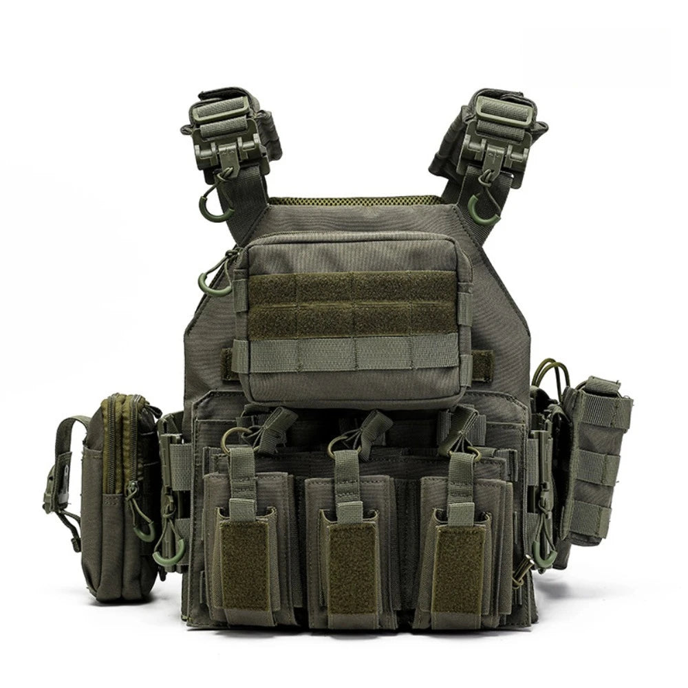 1000D JPC Tactical Vest with Pouches Modular MOLLE Plate Carrier Quick Release Outdoor Hunting Airsoft Vest ﻿Hunting Vest