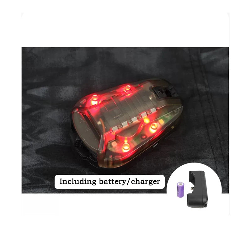 Outdoor sports signal flash BOOIU tactical helmet ladybug light with LED infrared/strobe waterproof hunting helmet adapter