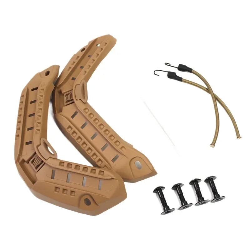 Tactical Helmet with ARC Rail System Nylon Shell and Adjustable Elastic Hook Loop for Maritime Use Compatible with FAST