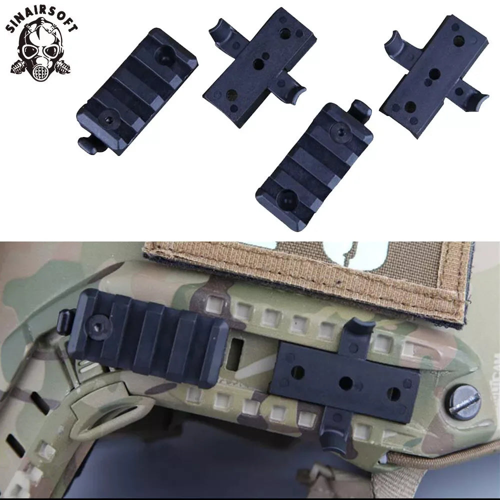 Tactical HELMET RAIL ADAPTER SET HELMET Accessory Hunting Equipment Airsoft Paintball FAST HELMET Clamp Rack Sports Safety